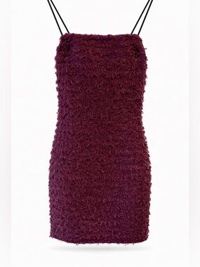 Frock by Tracy Reese - Burgundy Textured Cocktail Dress | SIZE SMALL